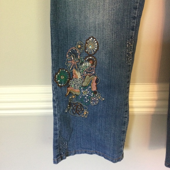 Venezia Embroidered Jeans Size 18 Waist 36” - Picture 4 of 7